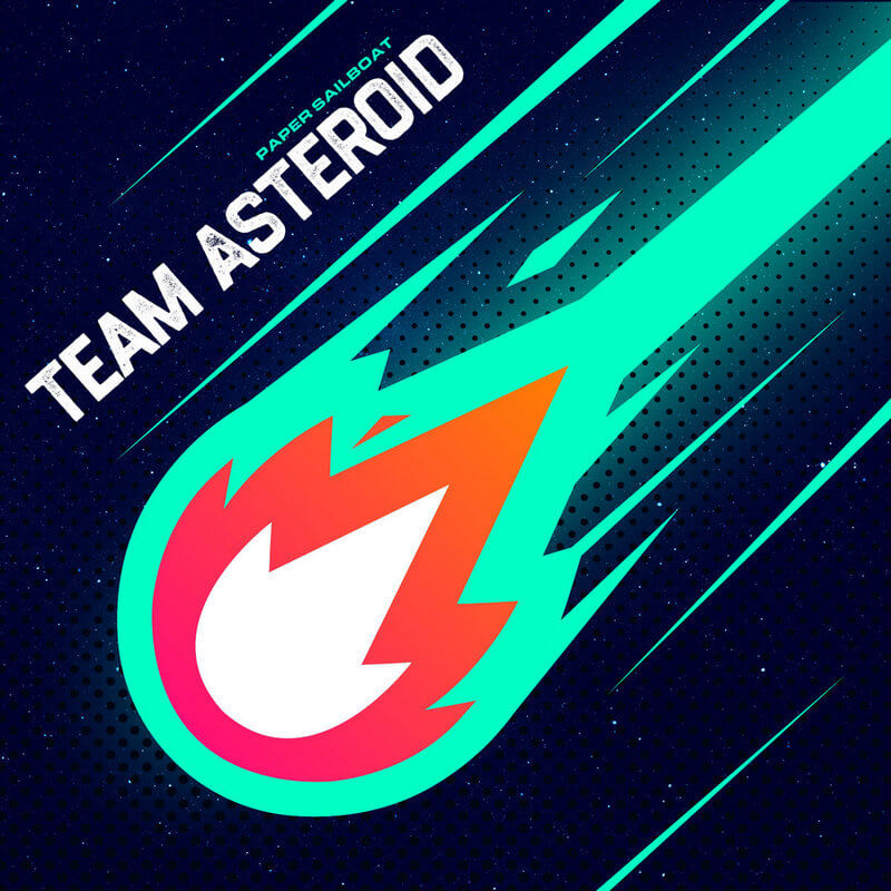 Cover for Team Asteroid by Paper Sailboat